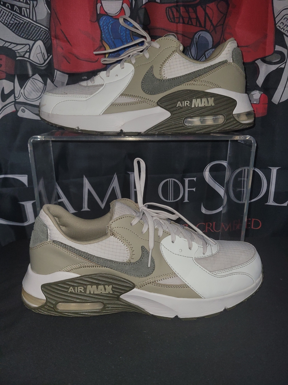 Nike Air Max Excee Men’s Casual Sneakers in Olive/White